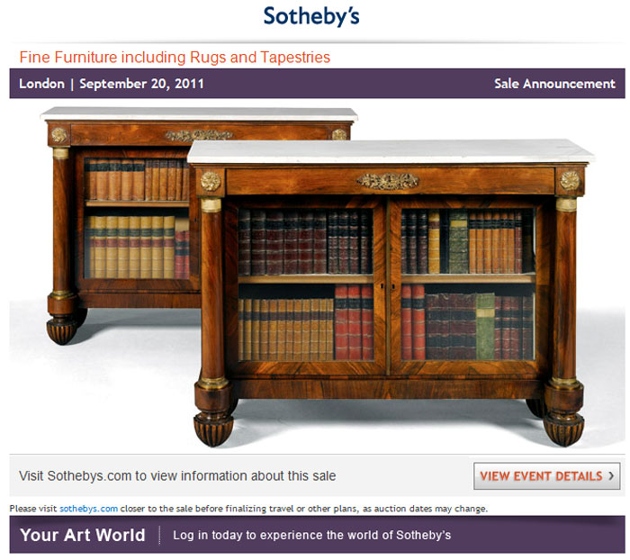 Sotheby’s London Fine Furniture including Rugs and Tapestries