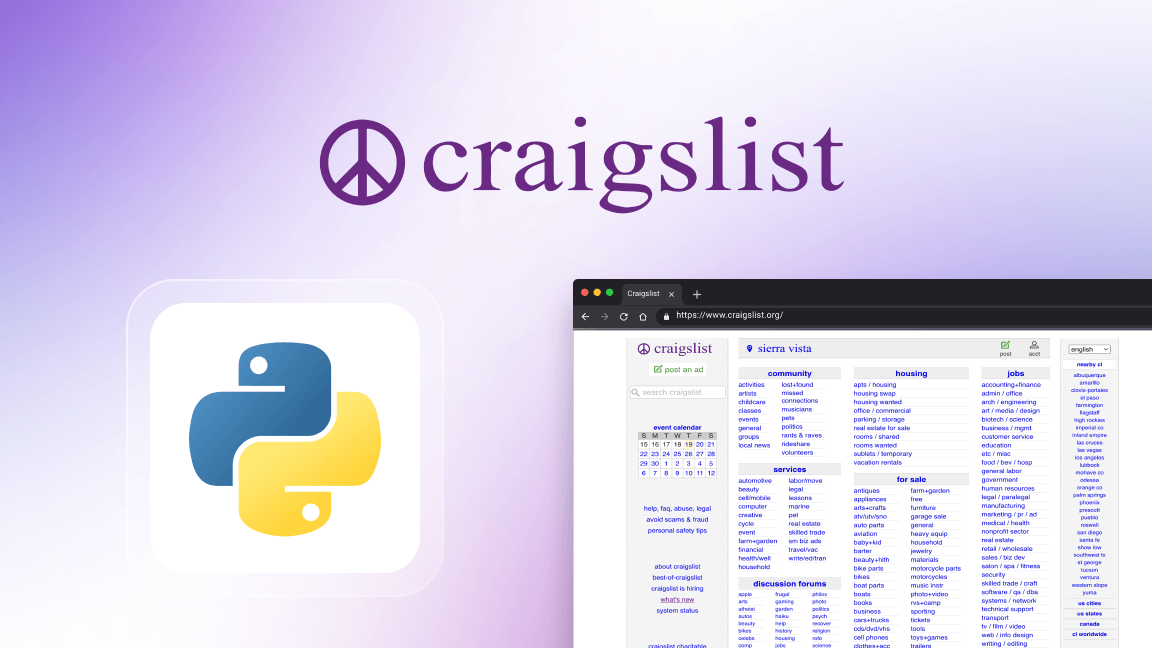 How to scrape Craigslist with Python (2025 guide)