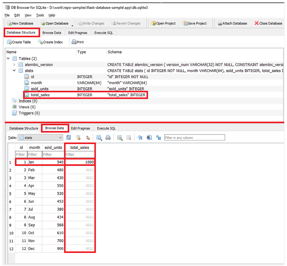 Flask Database How to configure and connect