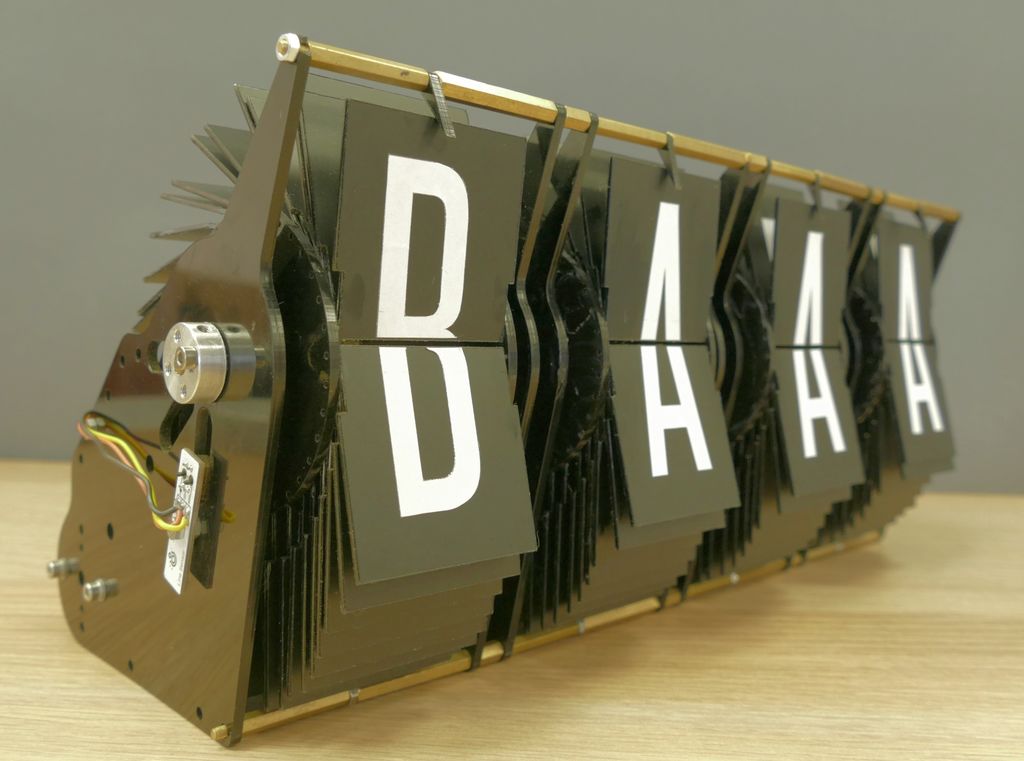 Check the weather on this Arduinocontrolled splitflap display