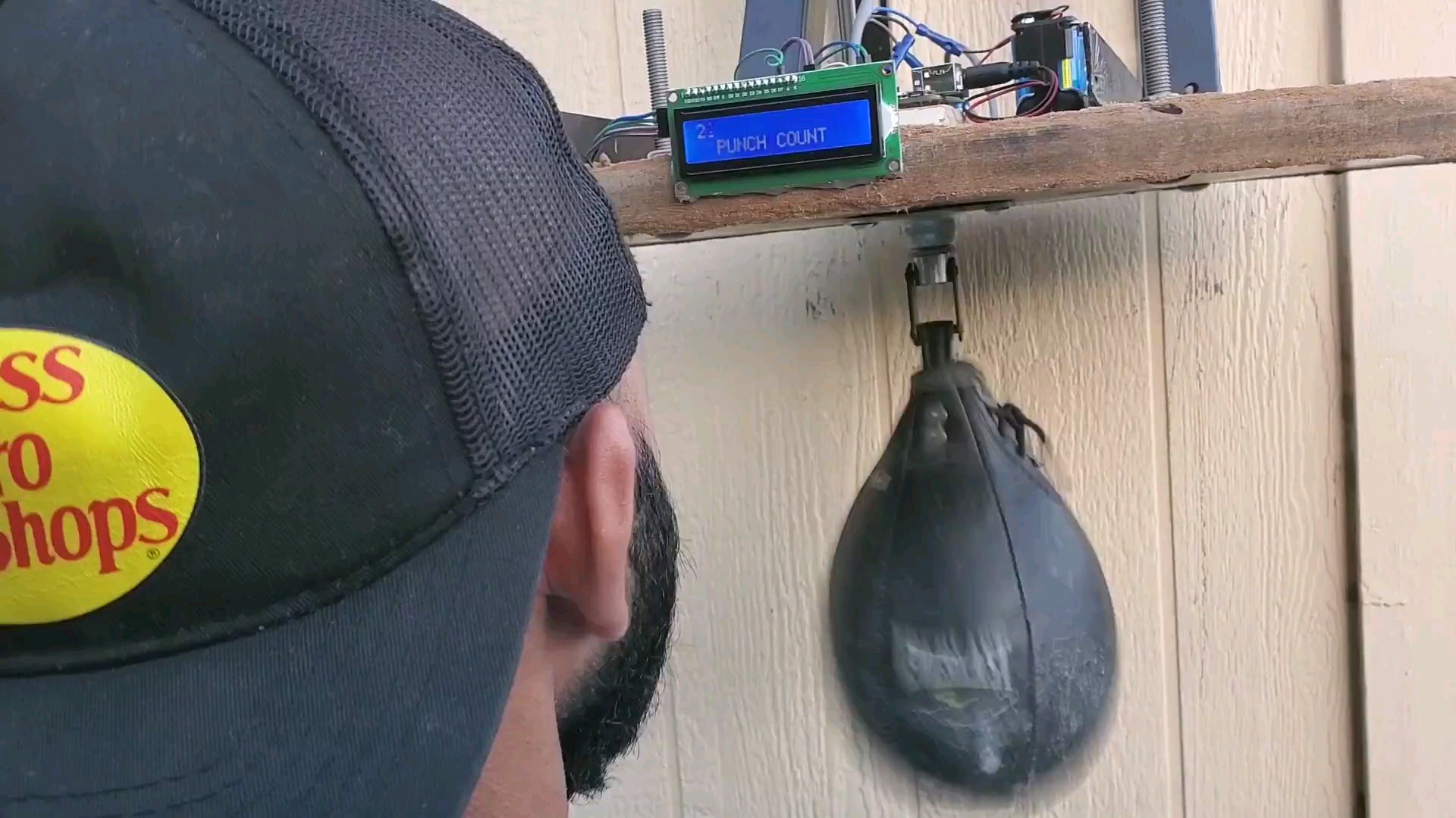 This Arduinobased speed bag counts your punches Arduino Blog