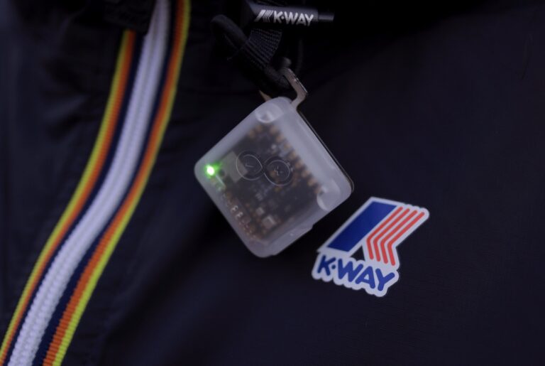 Turning a KWay jacket into an intelligent hike tracker with the Nicla