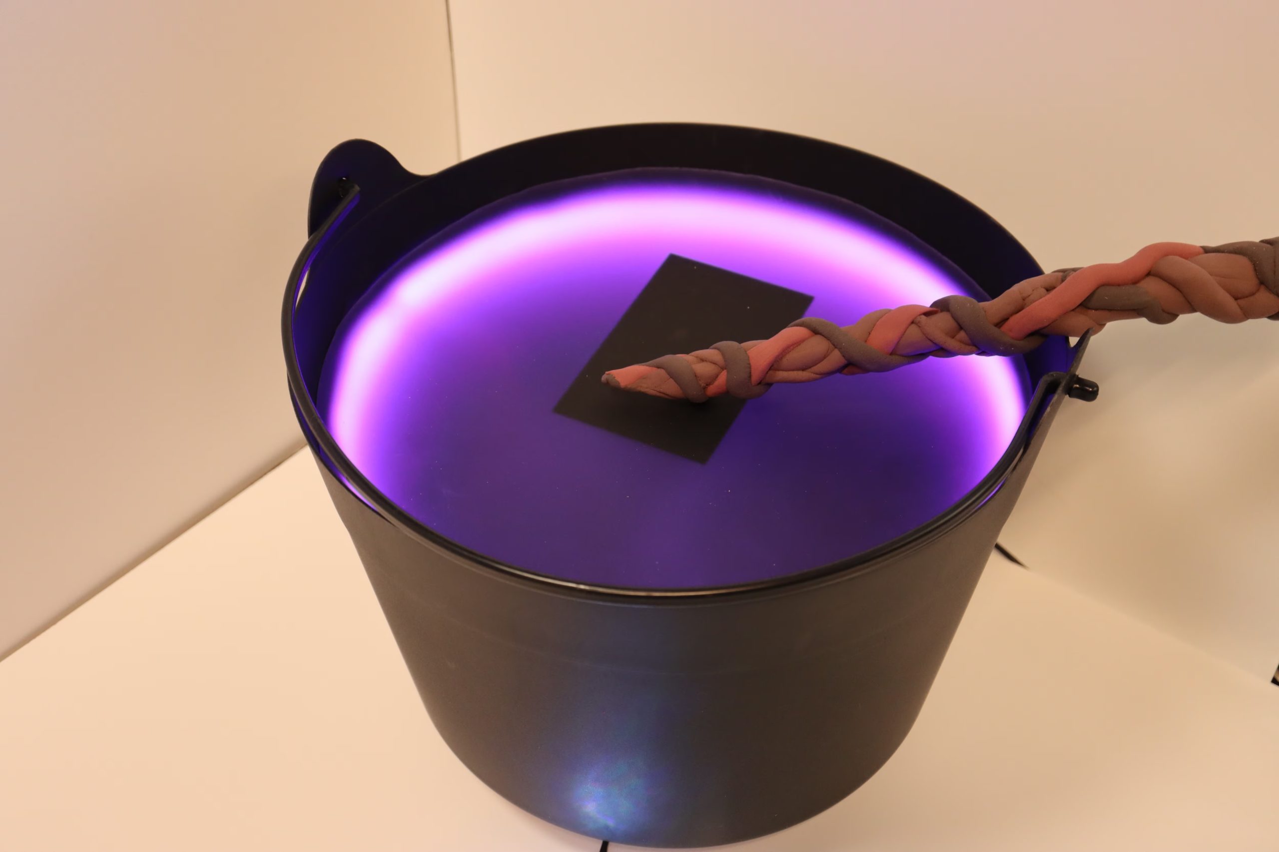 Brew virtual potions by mixing ingredients in this interactive cauldron