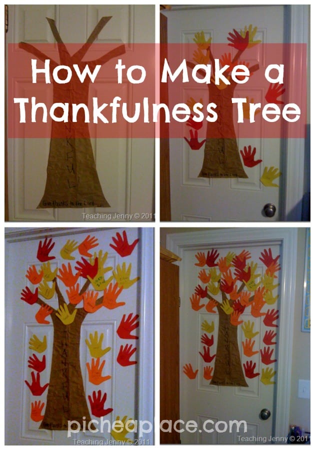 How to Make a Thankfulness Tree Thanksgiving Craft for Kids