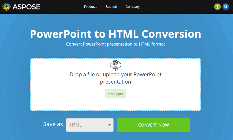 Free online PowerPoint to HTML converter File Format Apps Blog