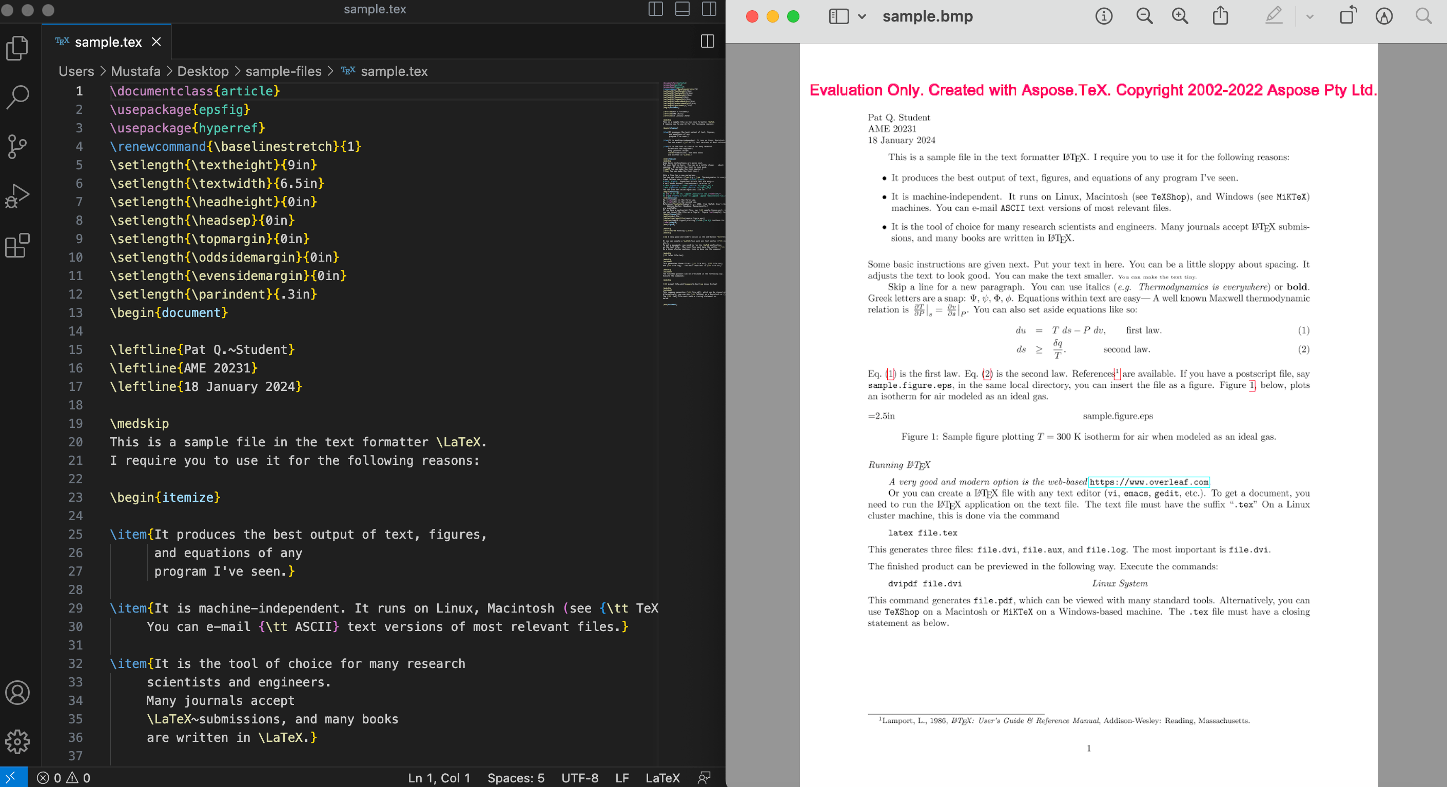 TeX を BMP に変換 Java 開発者向け TeX API