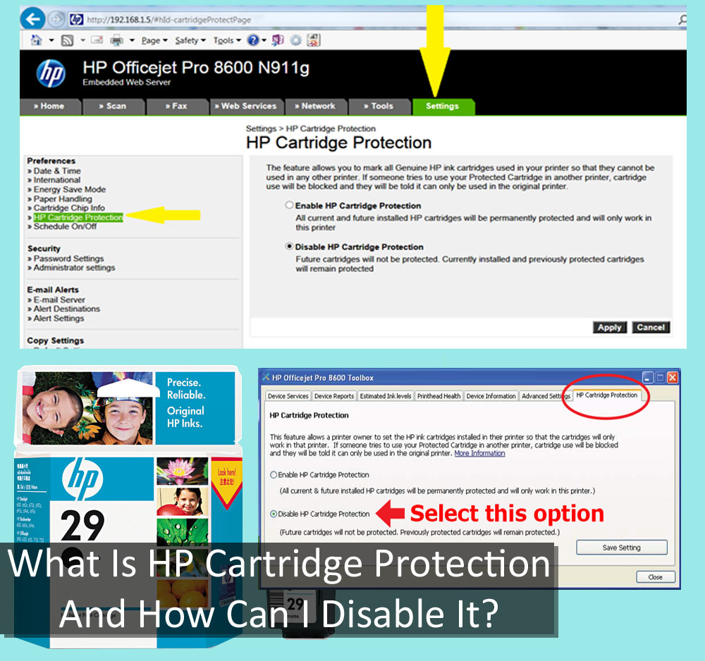 What Is HP Cartridge Protection And How Can I Disable It