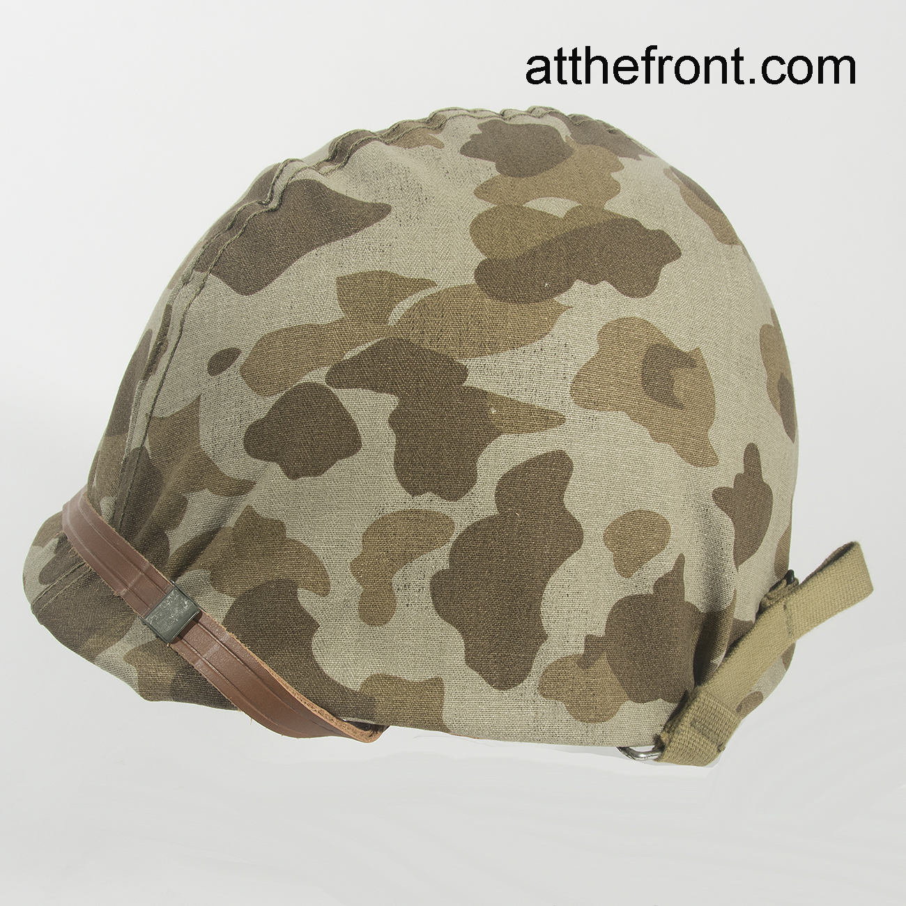 WWII USMC Reversible Camouflage Helmet Covers assembled in USA ATF