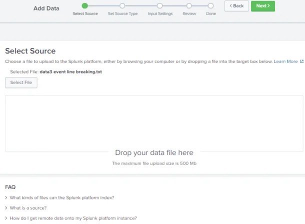 Event Line Breaking in SPlunk Avotrix