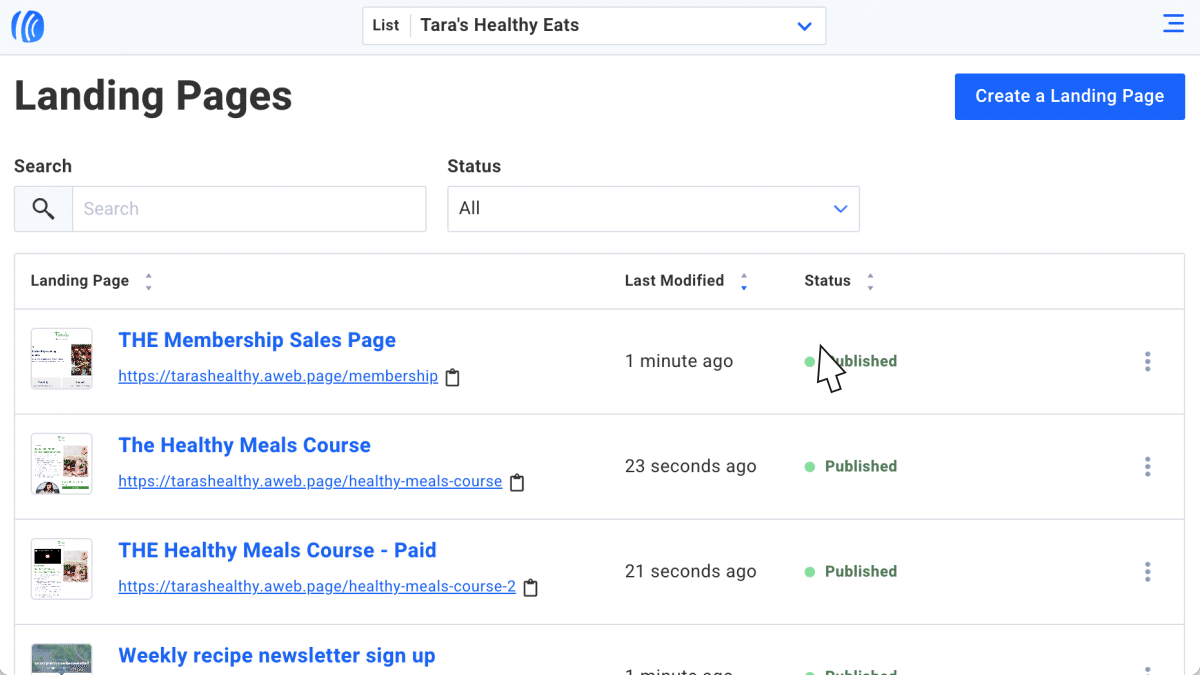 Searchable, sortable, and mobilefriendly pages Aer