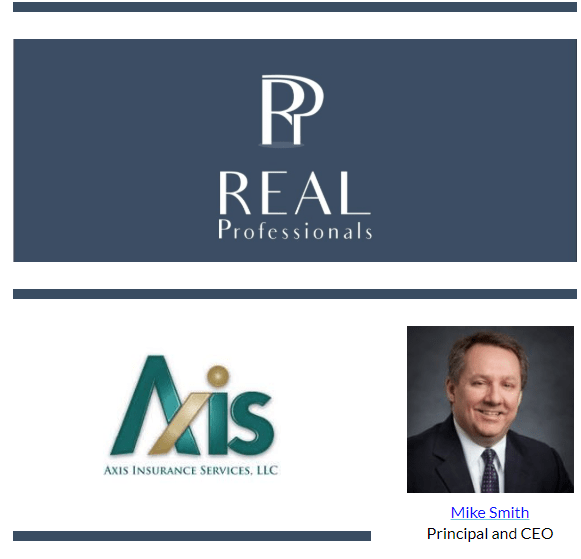 Axis Insurance Services Joins REAL Professionals Network