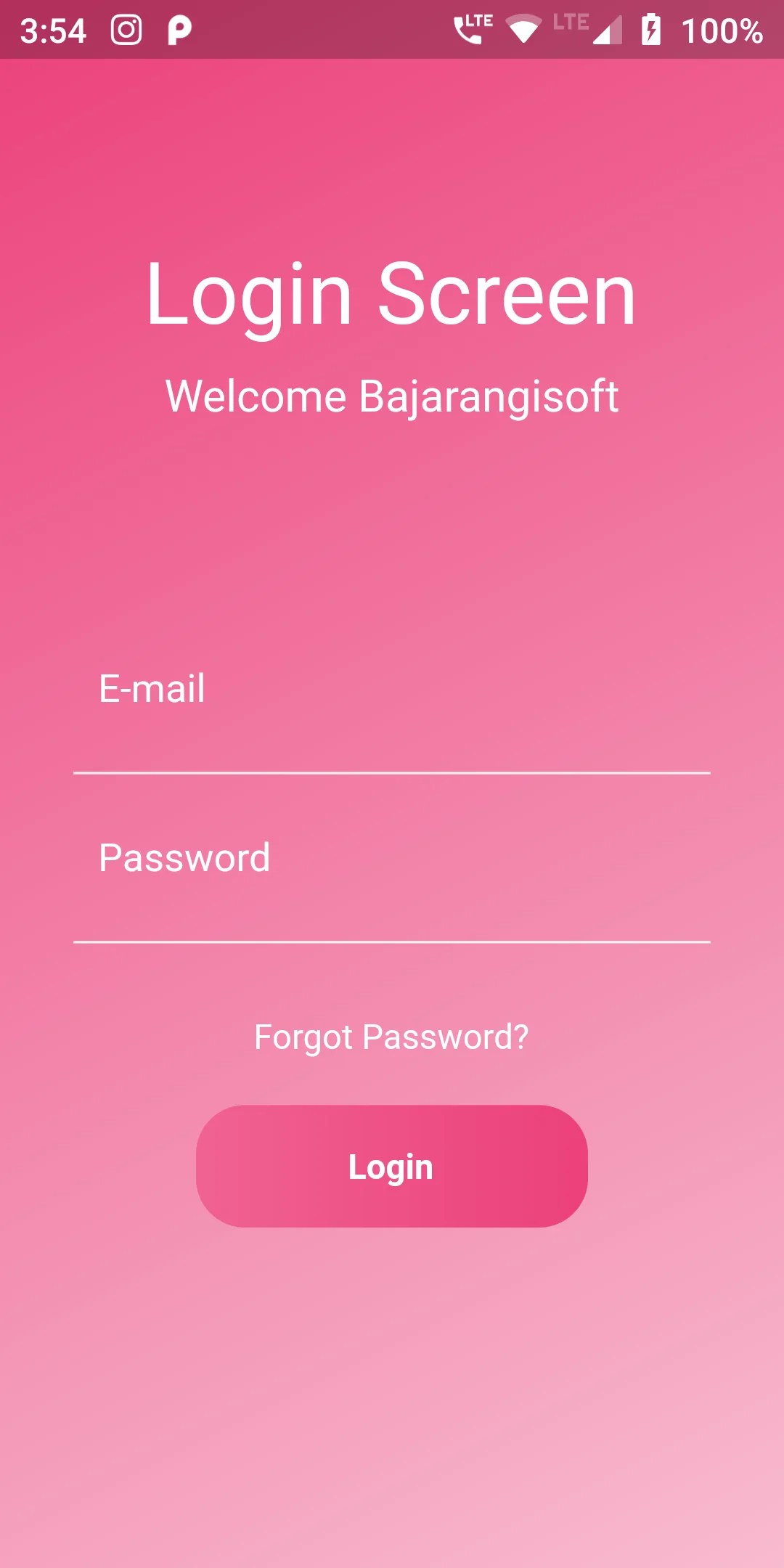 How To Set Up Gradient Background With Login Page In Flutter