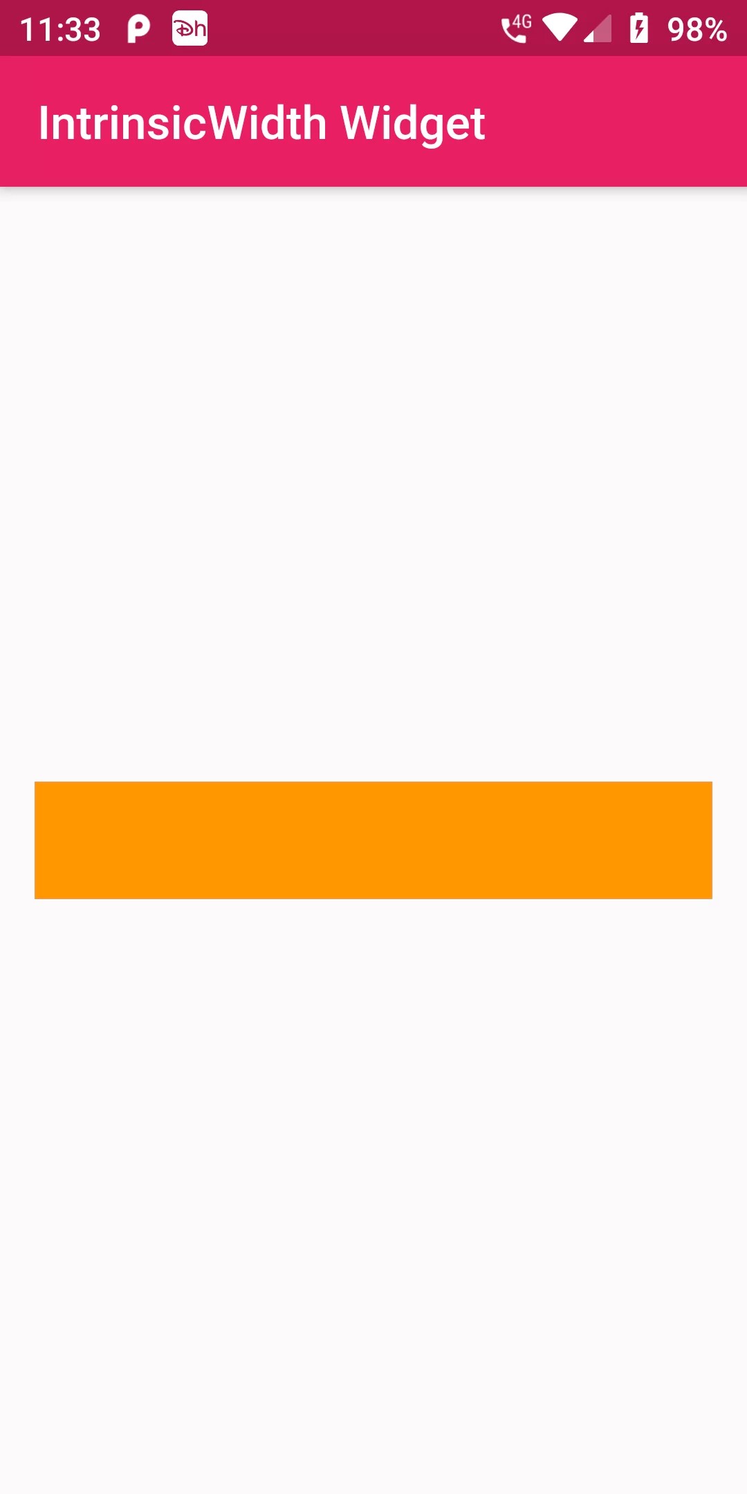 How To Use Intrinsic Width Widget Using Flutter App