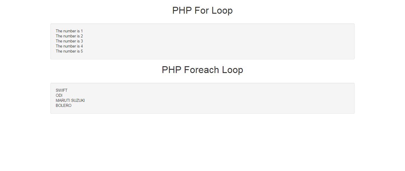 Difference Between For And Foreach Loops Using PHP