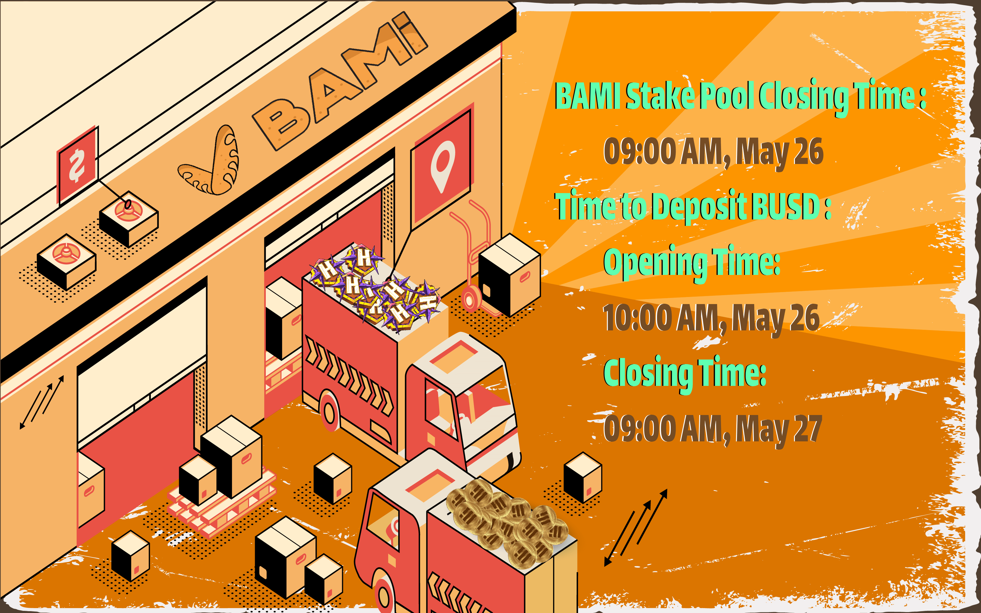 Announcement of BUSD Deposit Time for IDO Hesman Legend BAMI