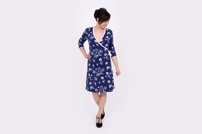 Wickelkleid aus Jersey ein Modeklassiker! » BERNINA Blog