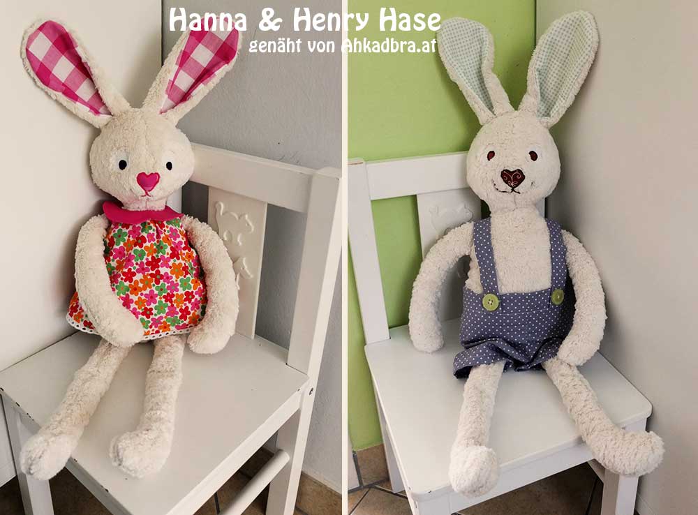 Hanna & Henry Hase nähen Nähbeispiele Teil 2 Binenstich