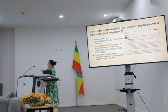 Dr. Maria Doyle teaching