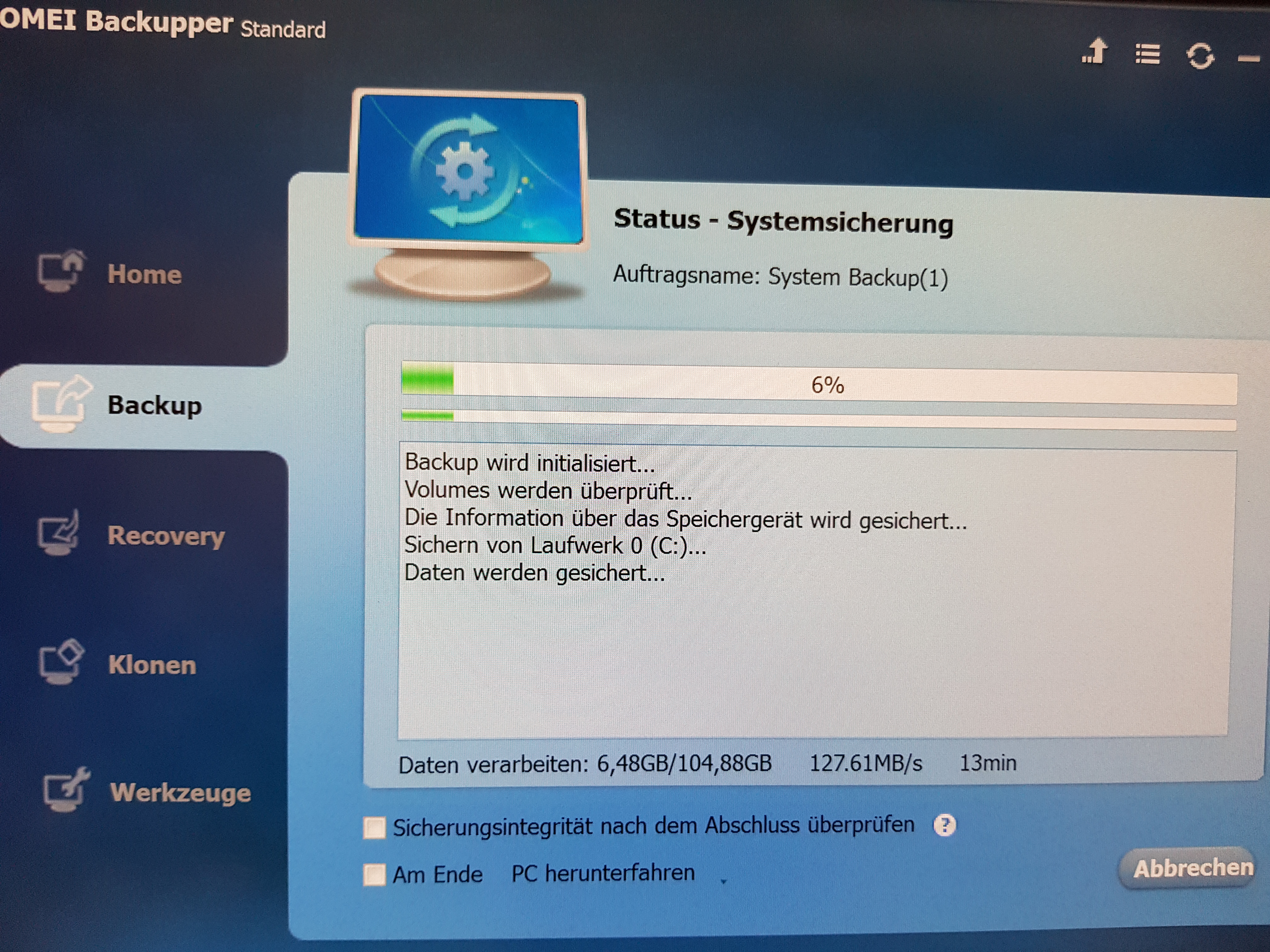 Alternative Acronis True Image BackupSoftware Windows +Server? Aomei