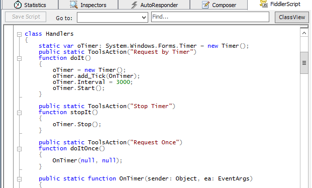 Make request with fiddler based off a timer & Sitecore Blog
