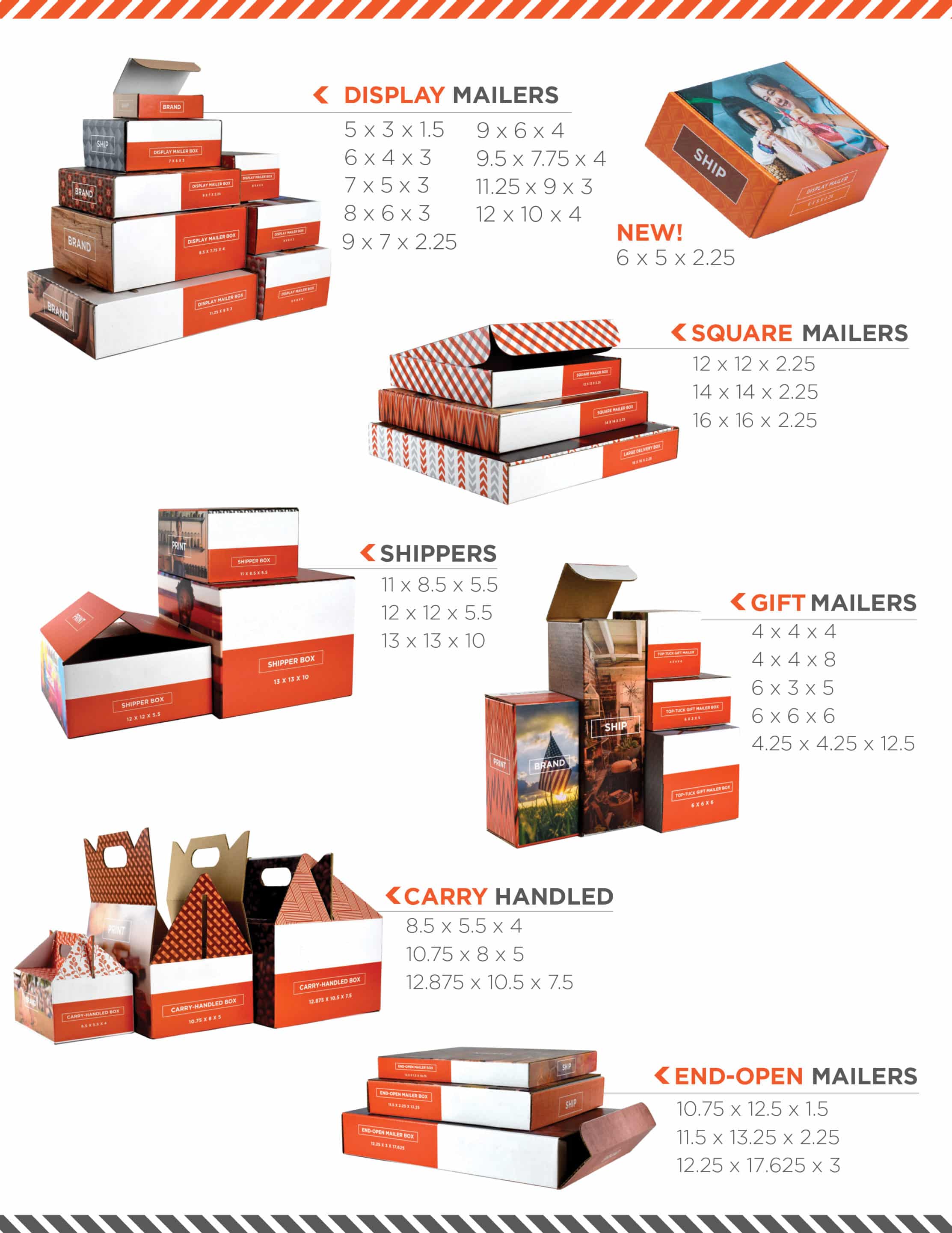 Box Styles and Sizes BoxUp