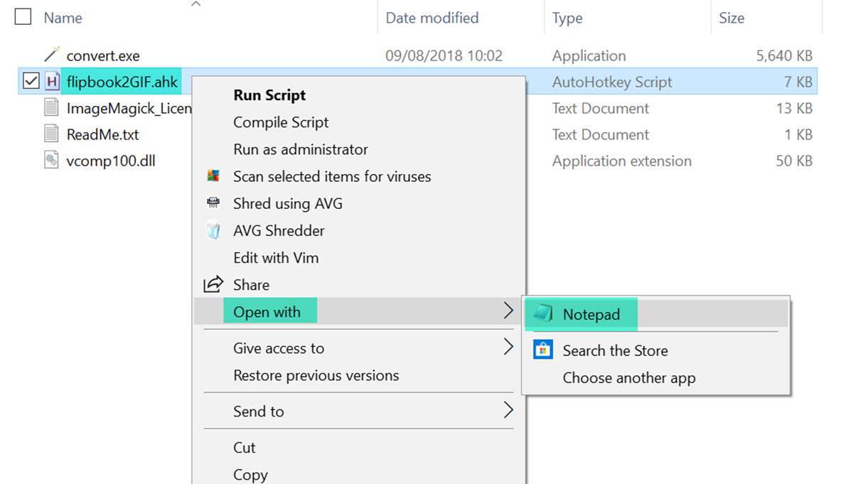 Print animated GIFS & 3D multicamera images as flip books