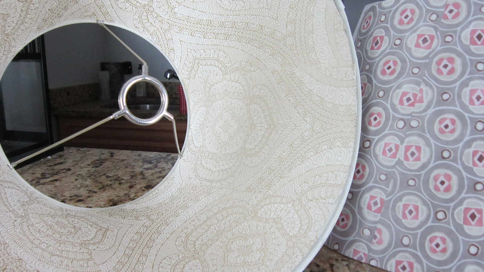 Create a Beautiful Lamp Shade with Wallpaper Brewster Home
