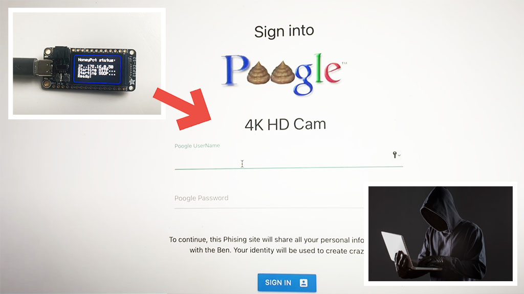 Ejemplo de Hacking con ESP32 (HoneyPot)
