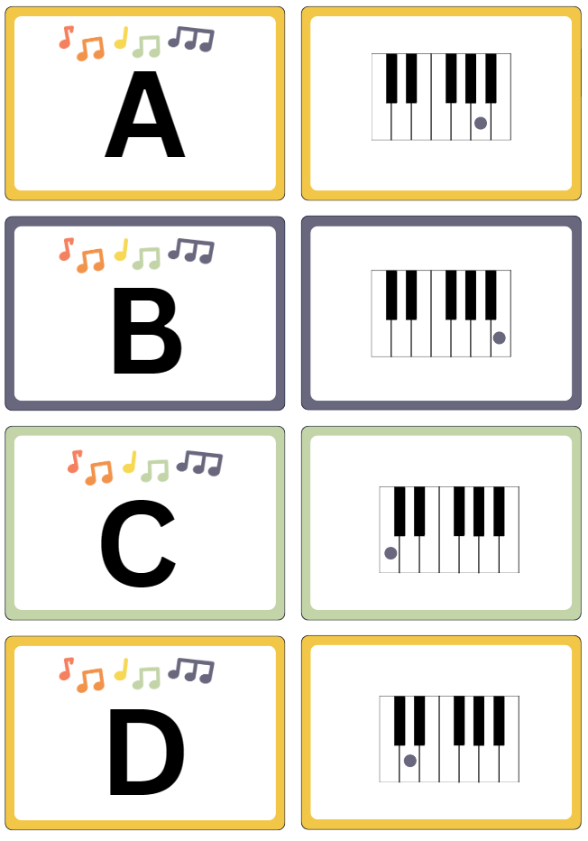 Free Printable Piano Flash Cards Busy People Piano