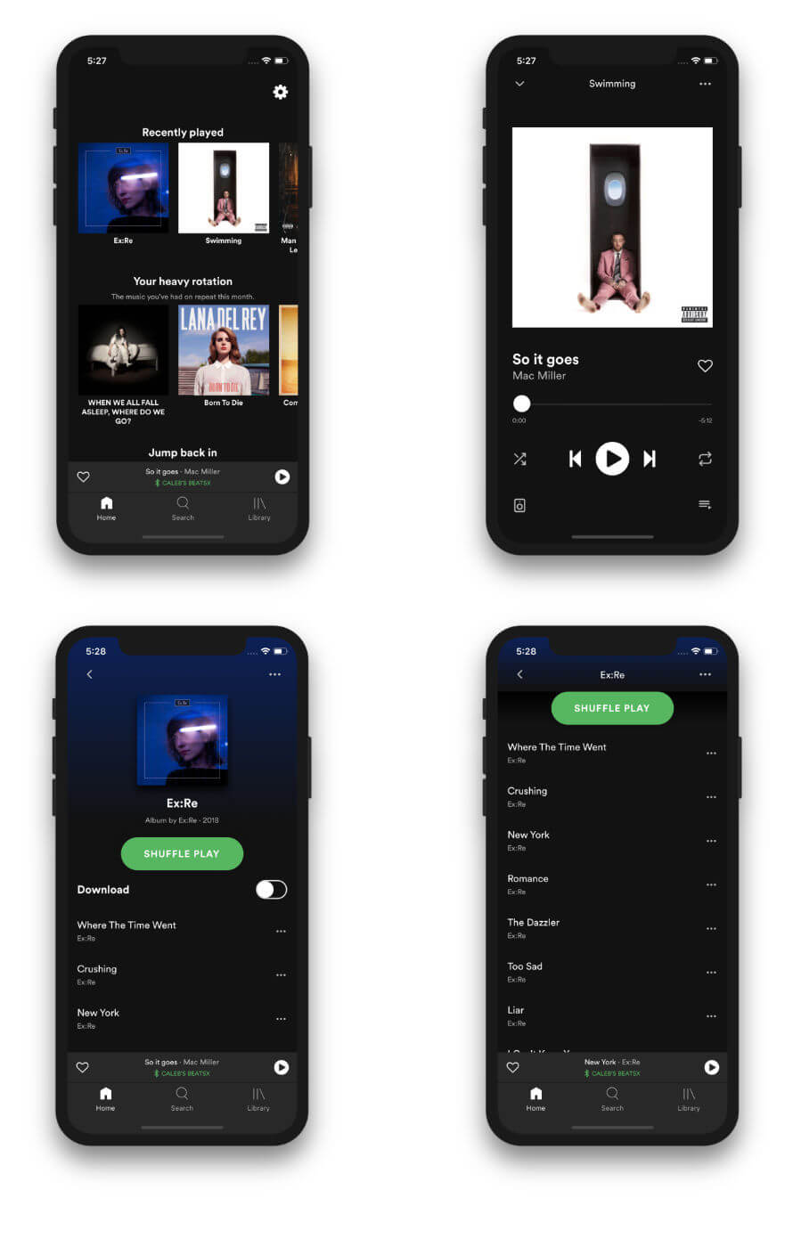 Expo Spotify UI Clone
