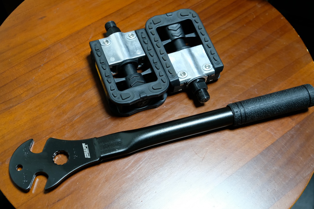 QKURT 自転車ペダルレンチ 310mm ロングハンドル 自転車ペダル 取り外しツール スパナ サイクリング マウンテンバイク MTB