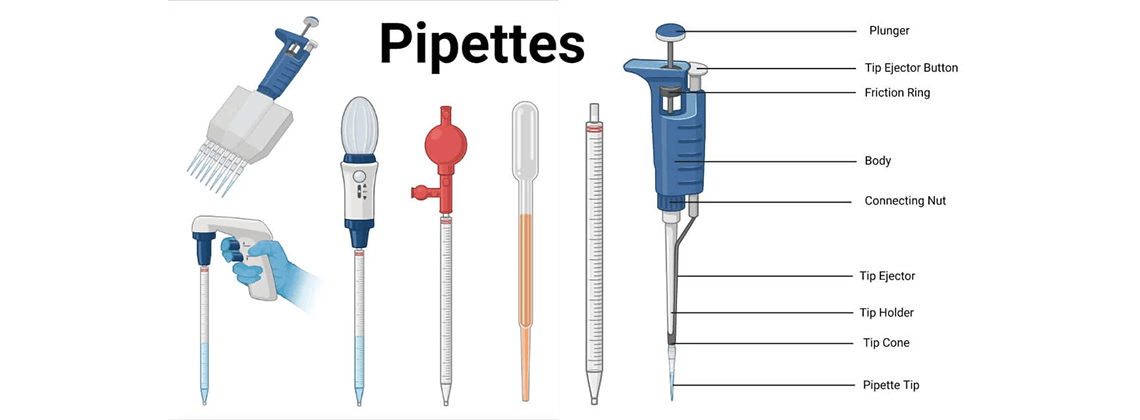 A Complete Guide to Pipettes Functions, Types, and Usage Tips