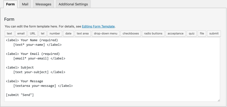 Matching Mail Tags with Form Tags in Contact Form 7 CF7 Skins Blog