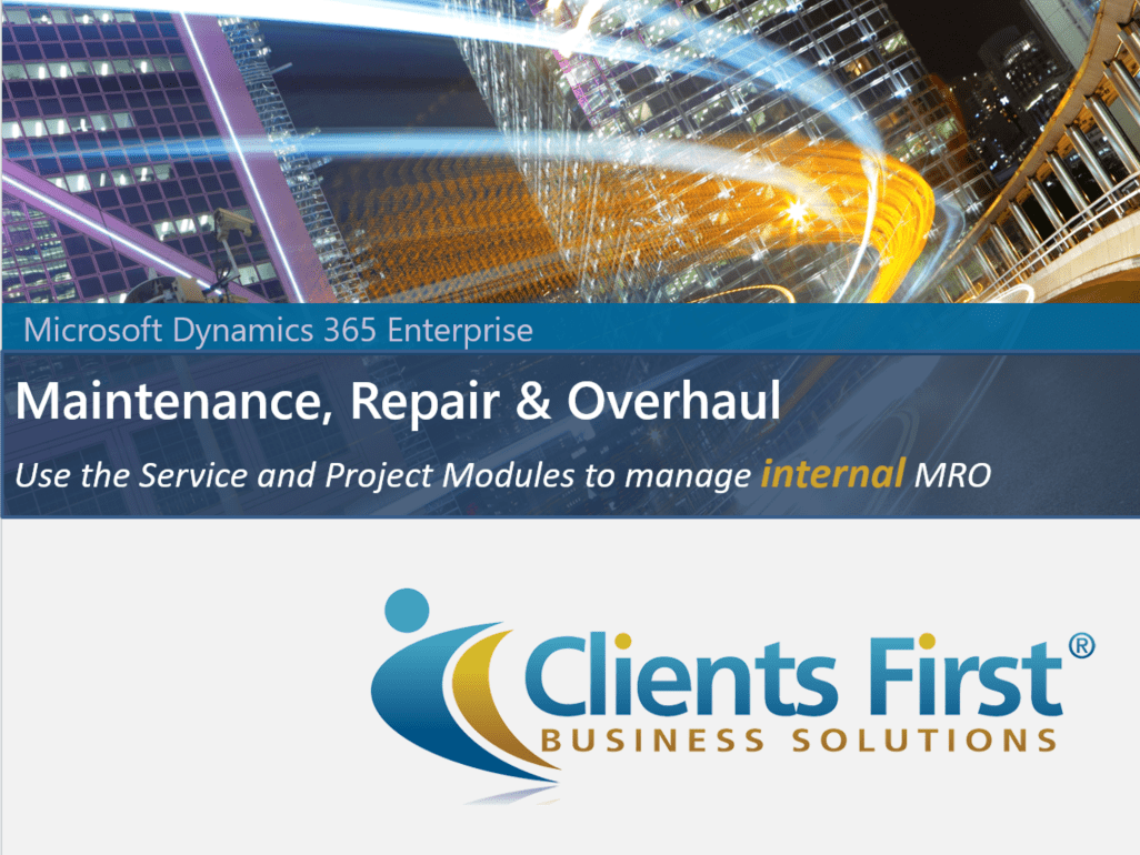 Internal Maintenance, Repair and Overhaul MRO