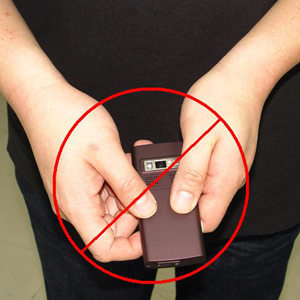 open cellphone, wrong