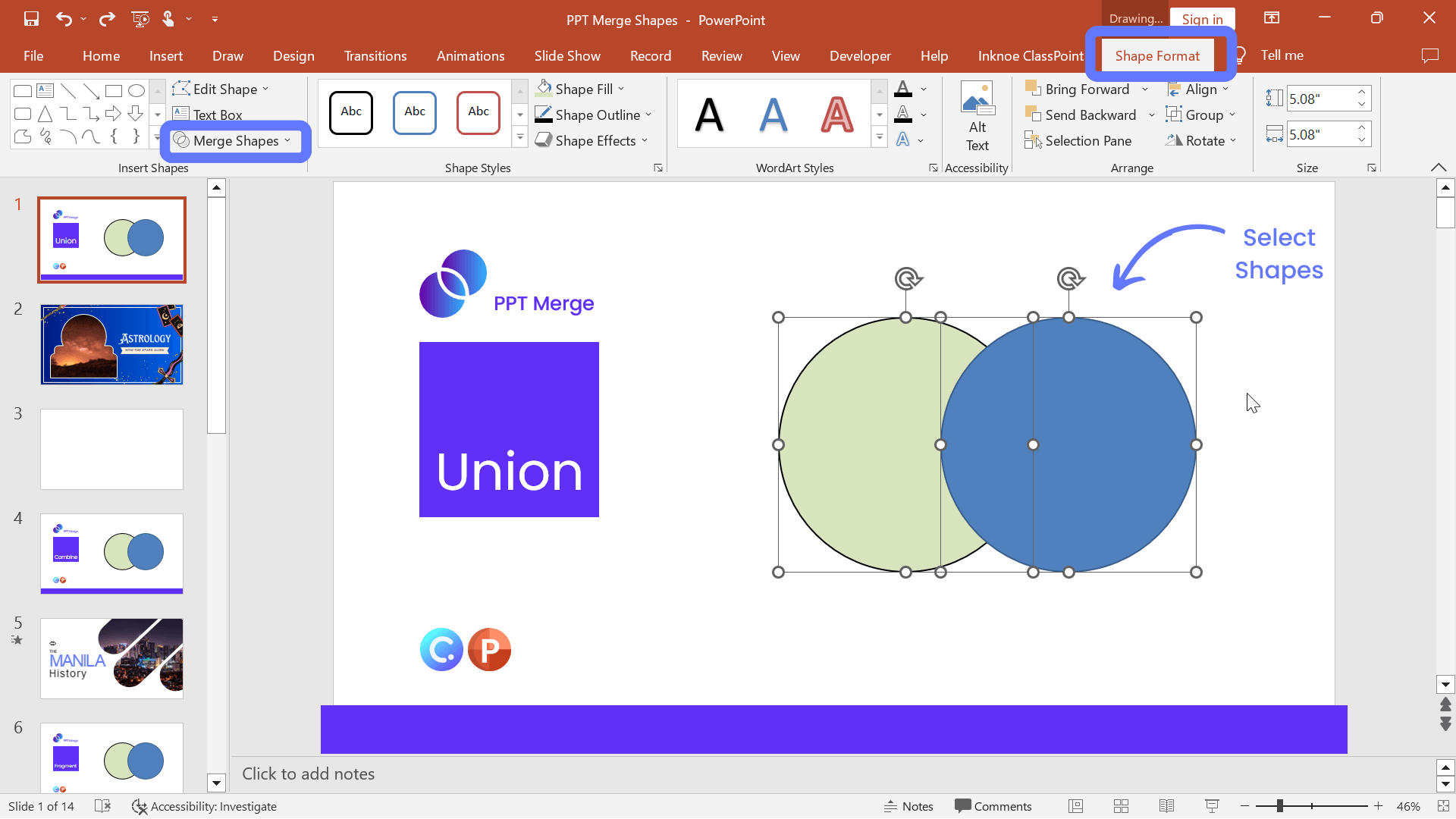 5 Ways to Merge Shapes in PowerPoint A NoNonsense Guide ClassPoint