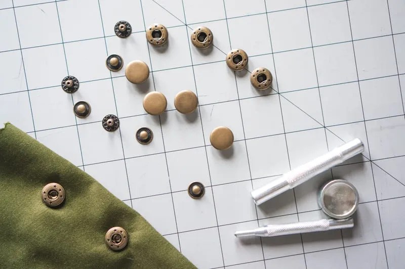 How to Install Snap Buttons Tutorial // Kelly Anorak Sewalong Closet