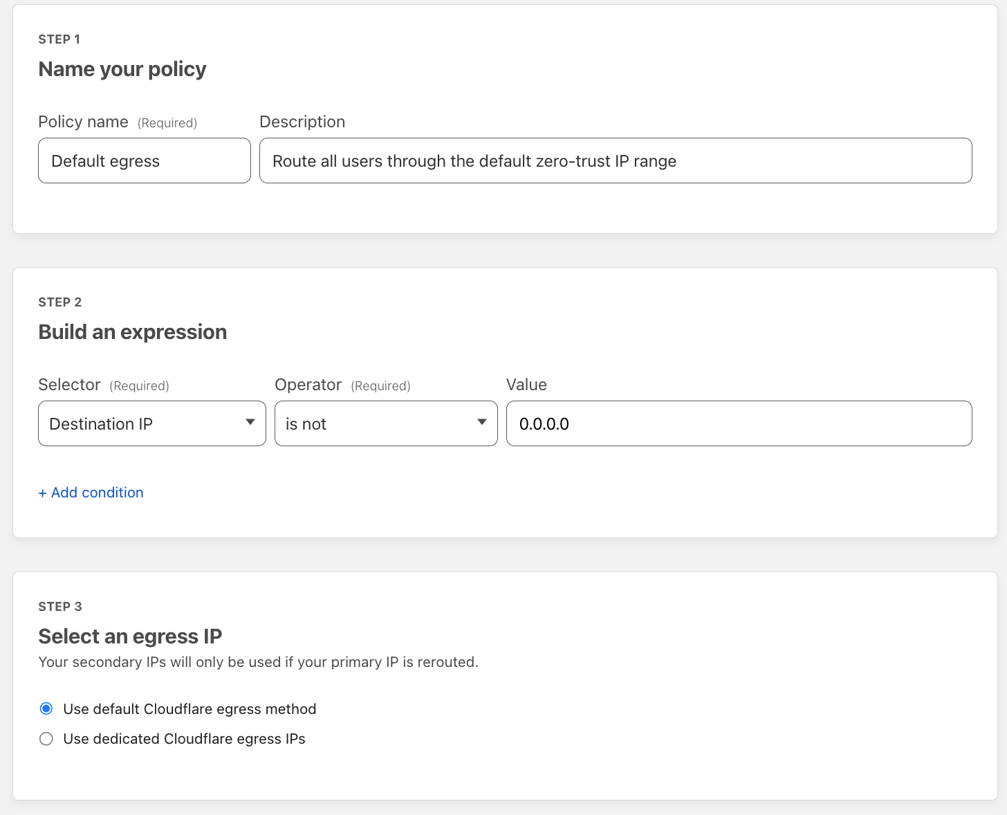 Manage and control the use of dedicated egress IPs with Cloudflare Zero