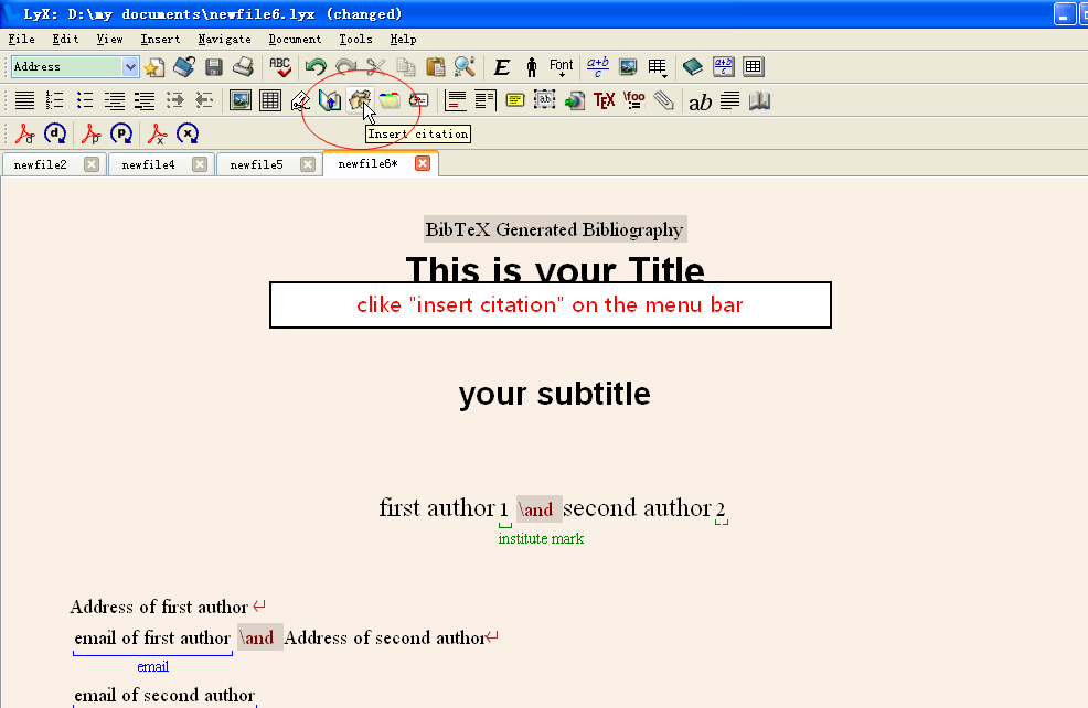 Complete guide to reference collection (with pictures) Latex+Lyx