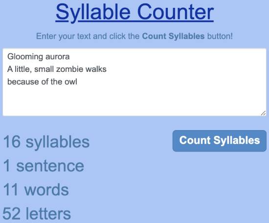 9 Best Free Haiku Syllable Counter Websites