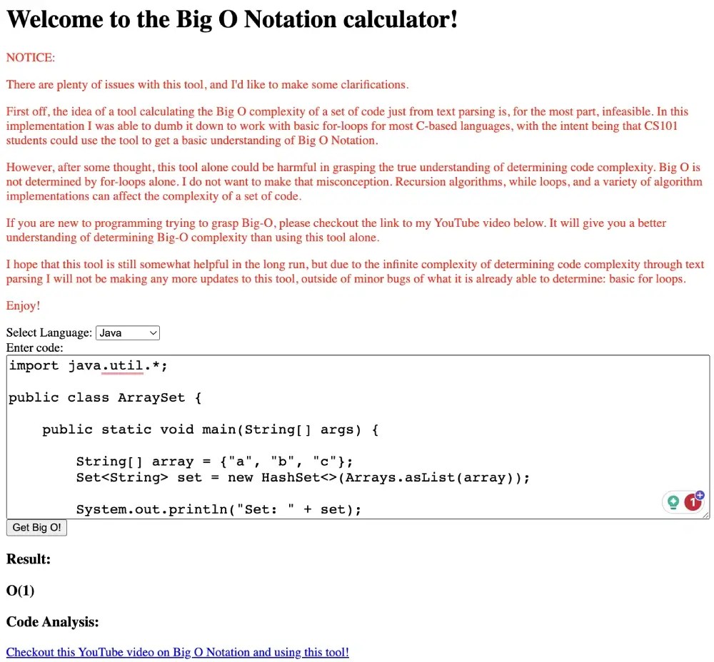 4 Best Big O Notation Calculators To Find Code Complexity