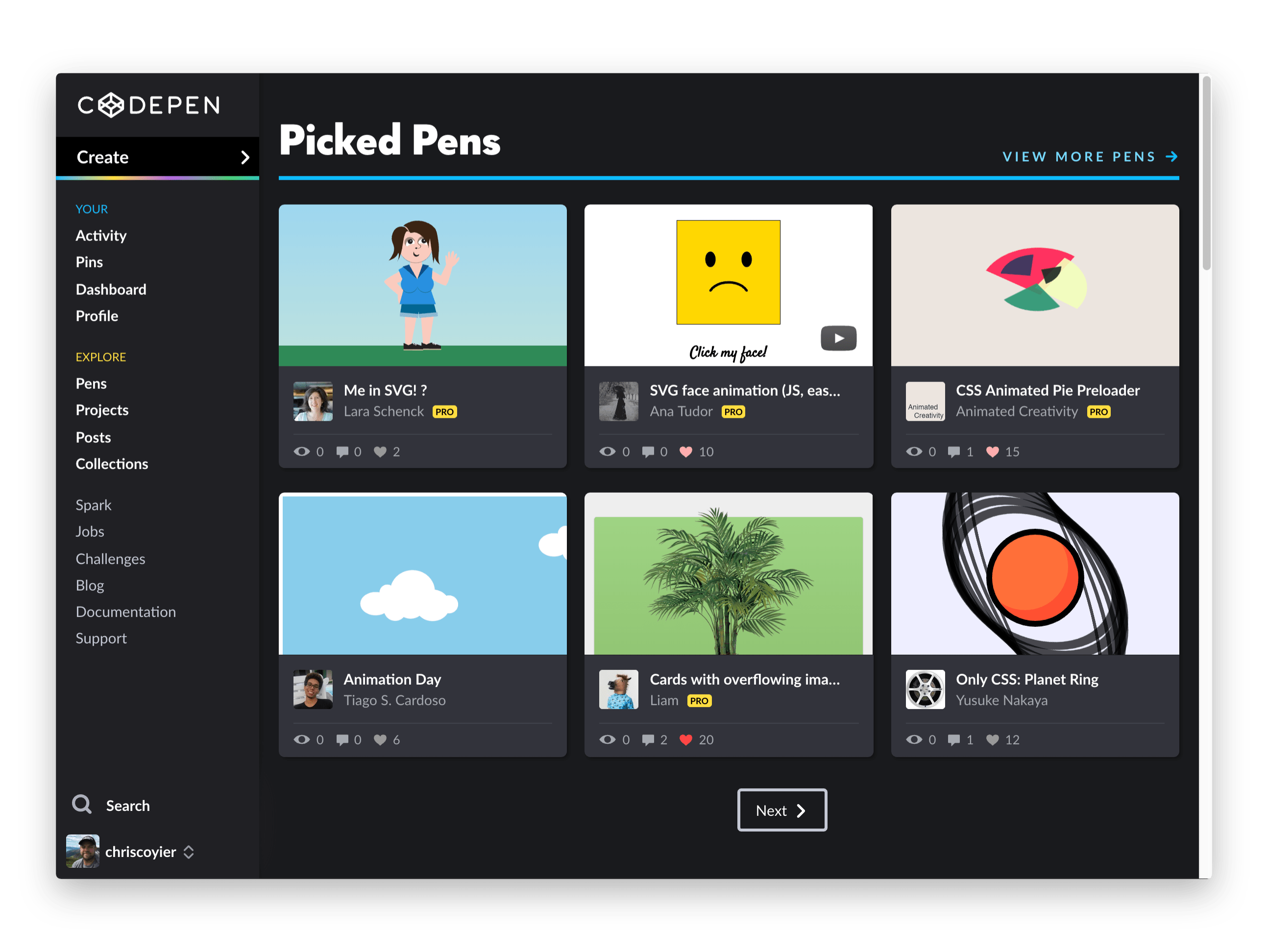 CodePen Now with More Sidebar
