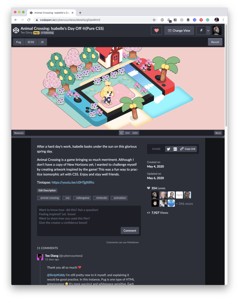 Details View CodePen