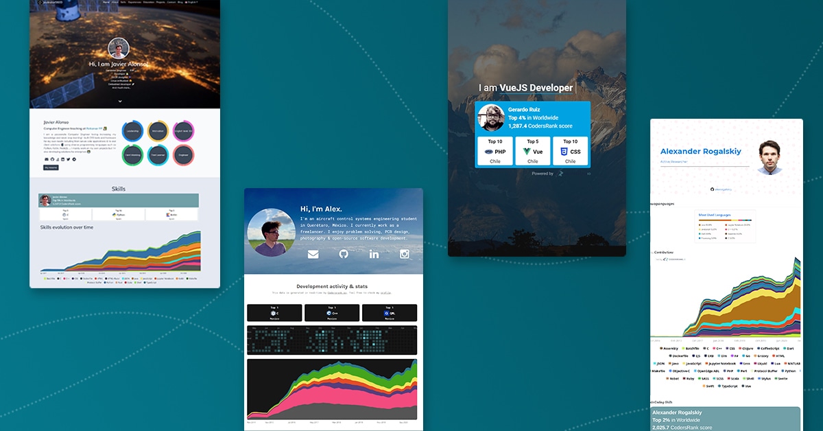 10 Inspiring Developer sites and Profile Pages (feat. CodersRank