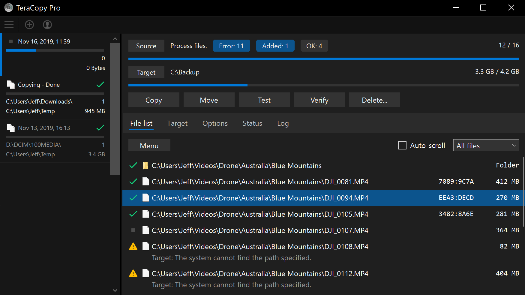 TeraCopy 3.4 beta Code Sector Blog