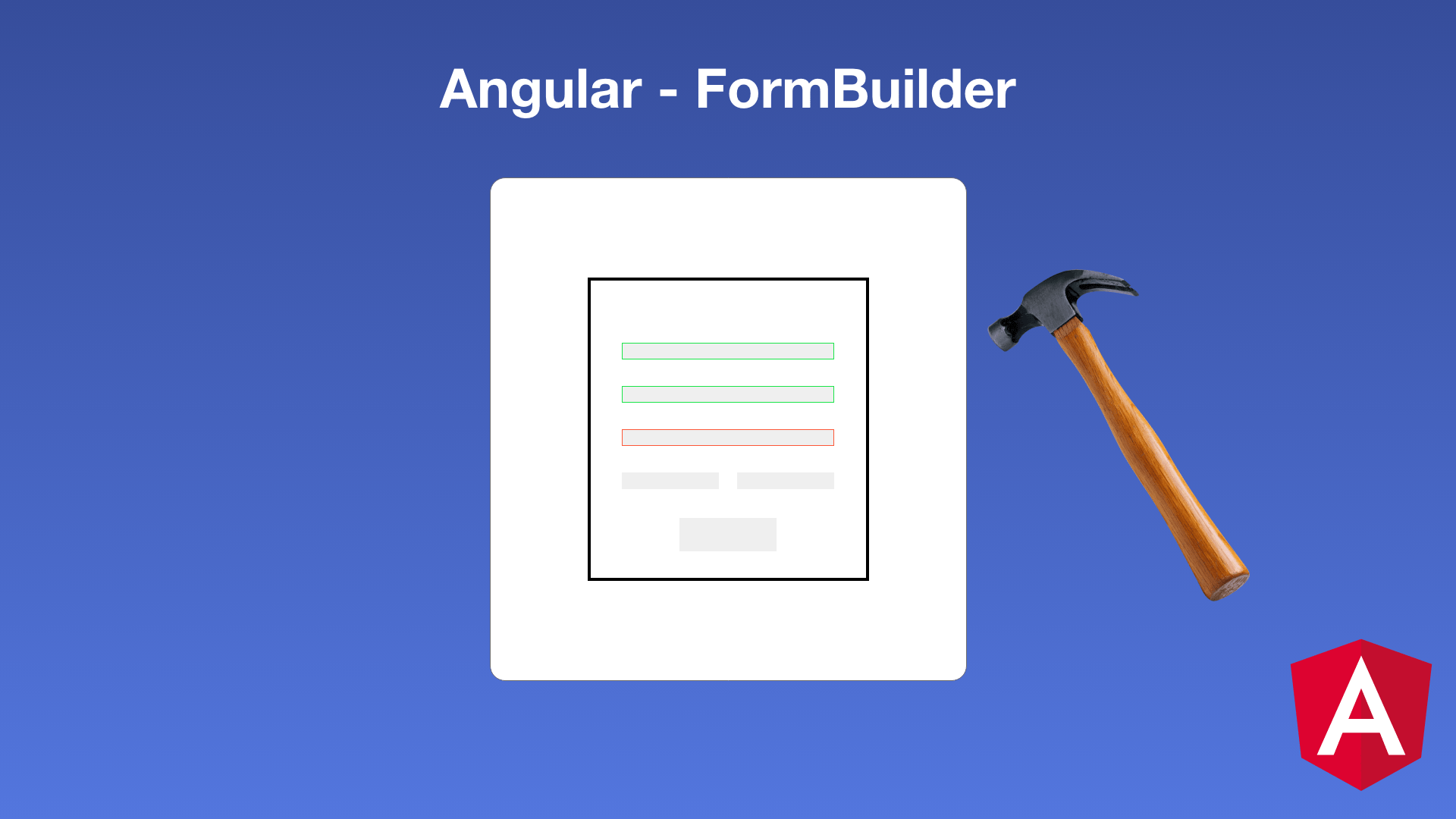 Angular FormBuilder