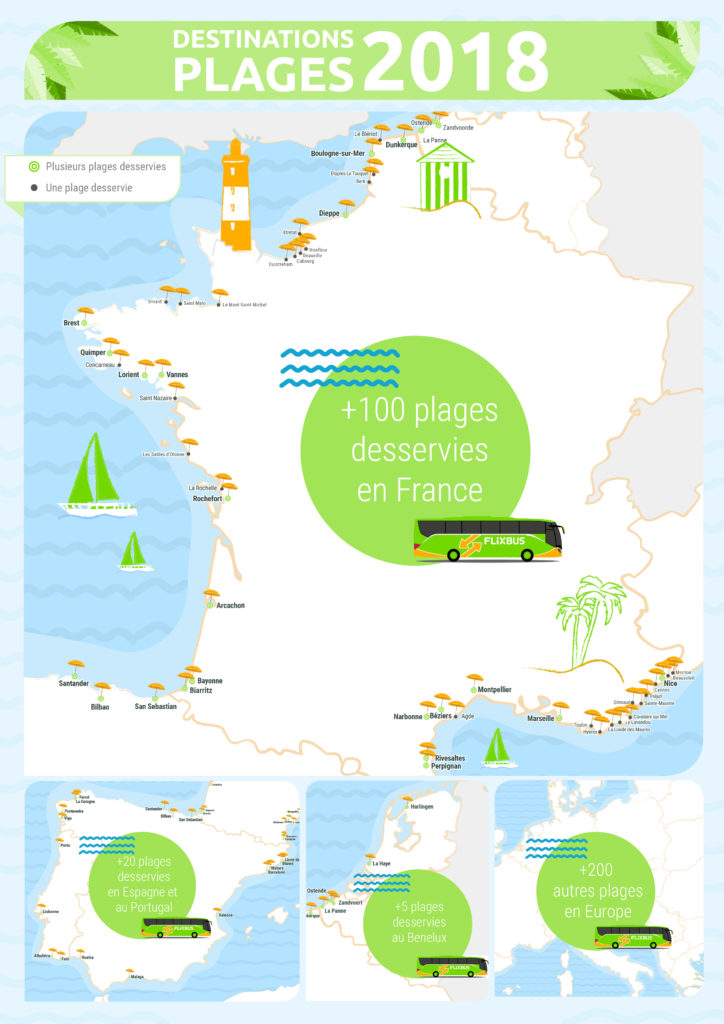 Carte Interactive Flixbus +50 nouvelles lignes de bus FlixBus pour cet été ComparaBUS Blog