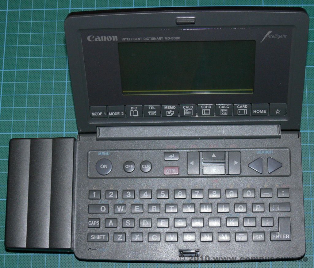 PDA Nr. 229 Canon MD8000 Wordtank Olivers virtuelles PDAMuseum