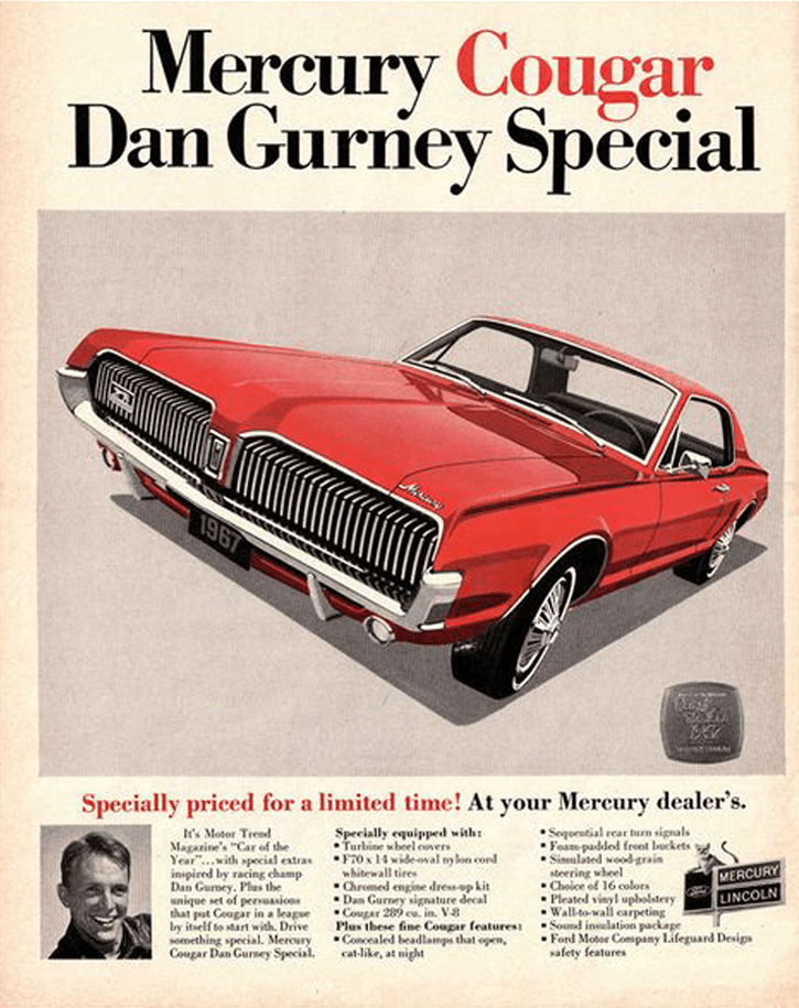 Feline Madness! A Gallery of Mercury Cougar Ads The Daily Drive
