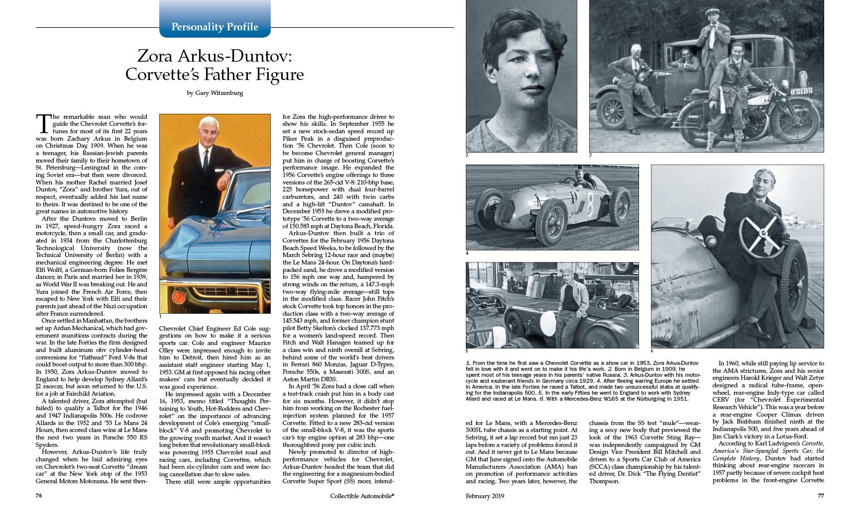 Studebaker Racing Article in Collectible Automobile® Takes Checkers